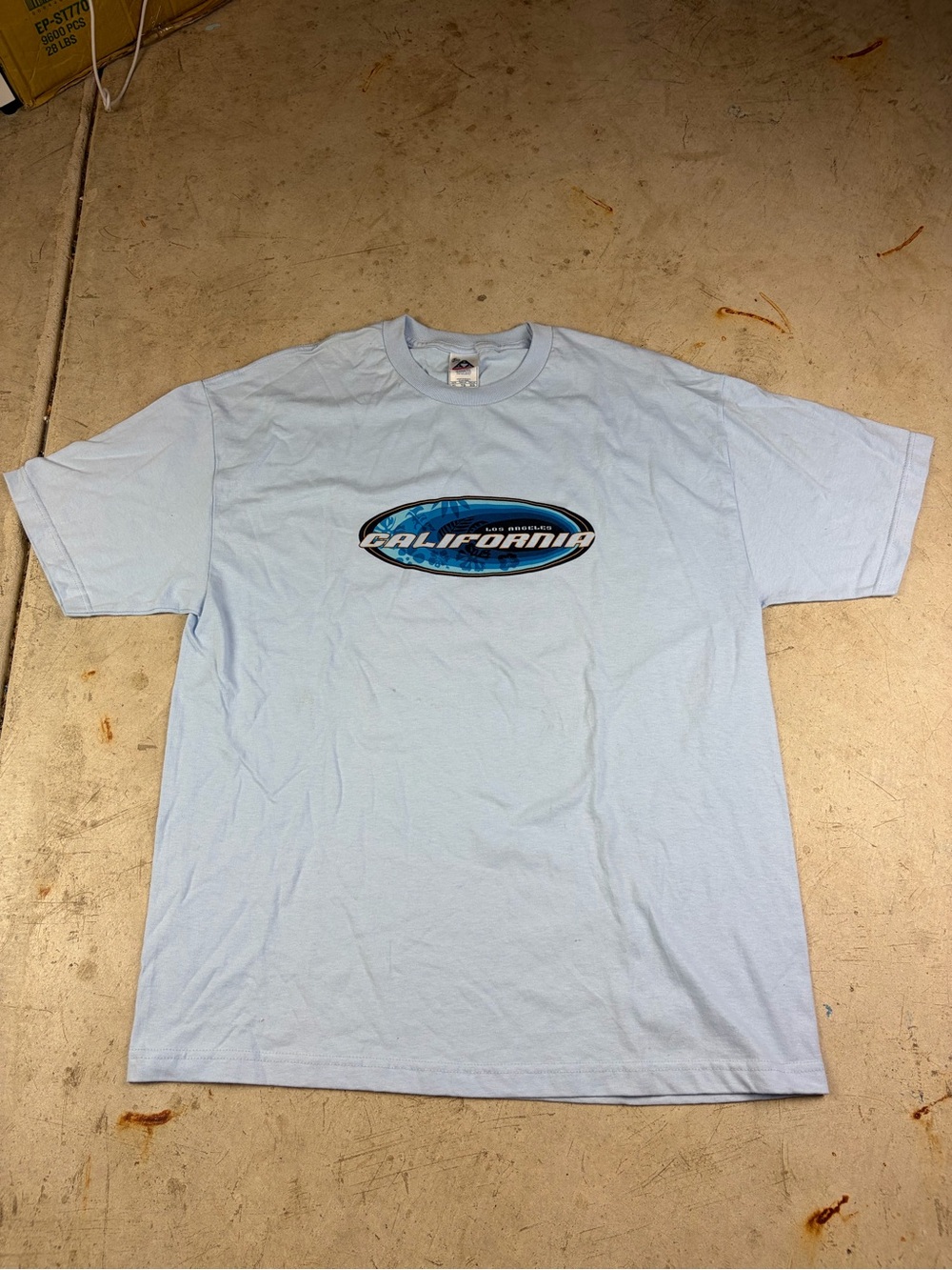 California Graphic Crewneck T-Shirt - Light Blue XL